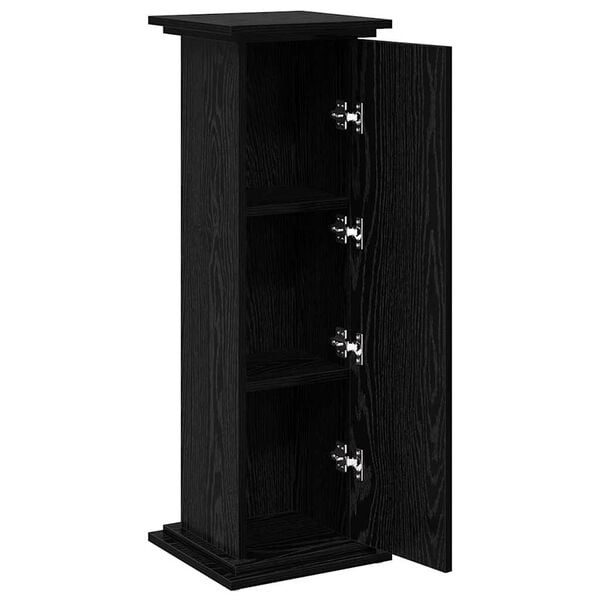 Vidaxl Support de présentation avec rangement Noir chêne 31x30x90 cm - 33% de remise