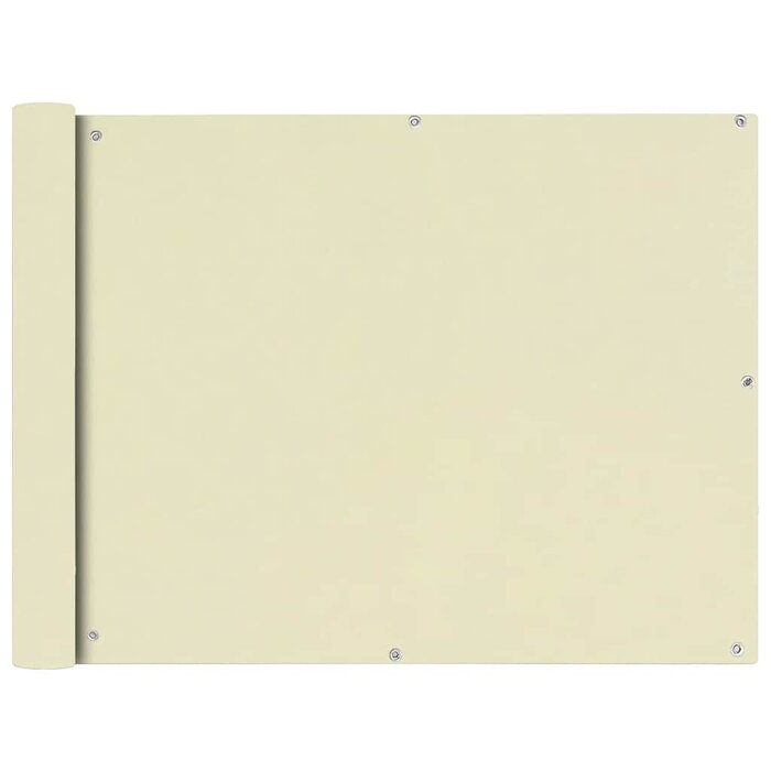 Vidaxl Pare-vue pour balcon 90x600 cm crème - 31% de remise