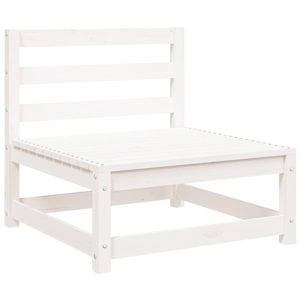 Vidaxl Banc de jardin 2 places en bois de pin blanc 140 cm - 35% de remise