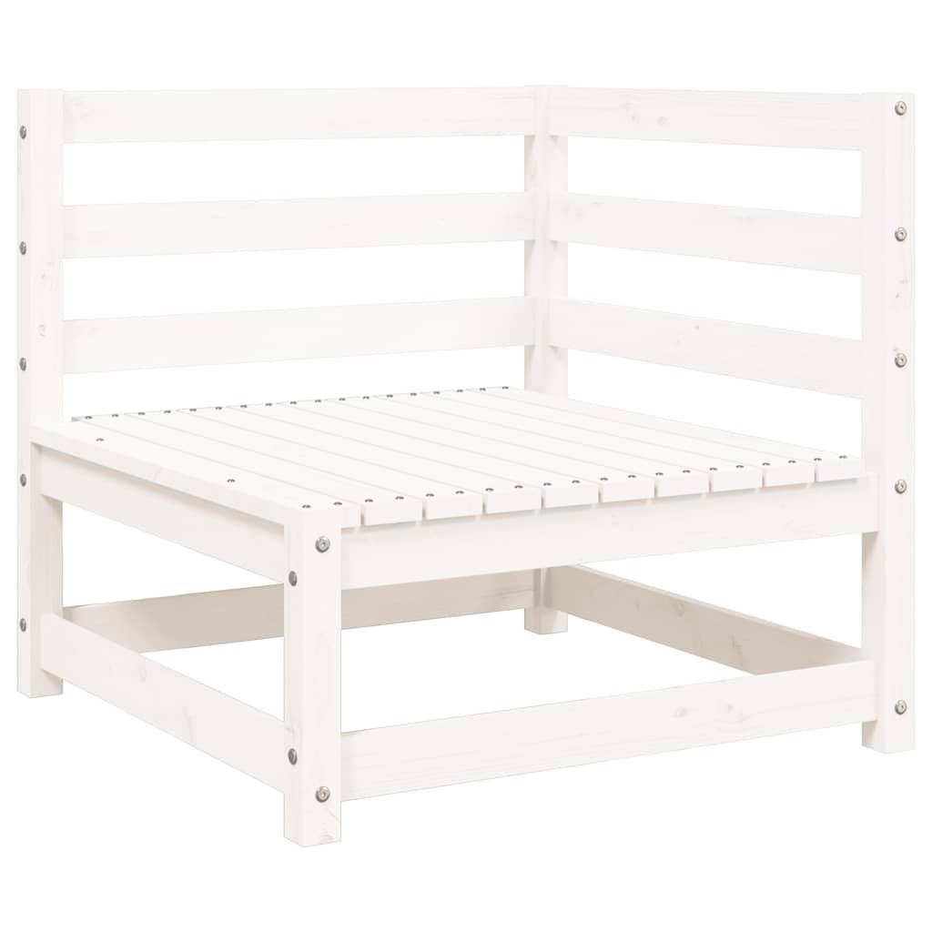 Vidaxl Banc de jardin 2 places en bois de pin blanc 140 cm - 35% de remise
