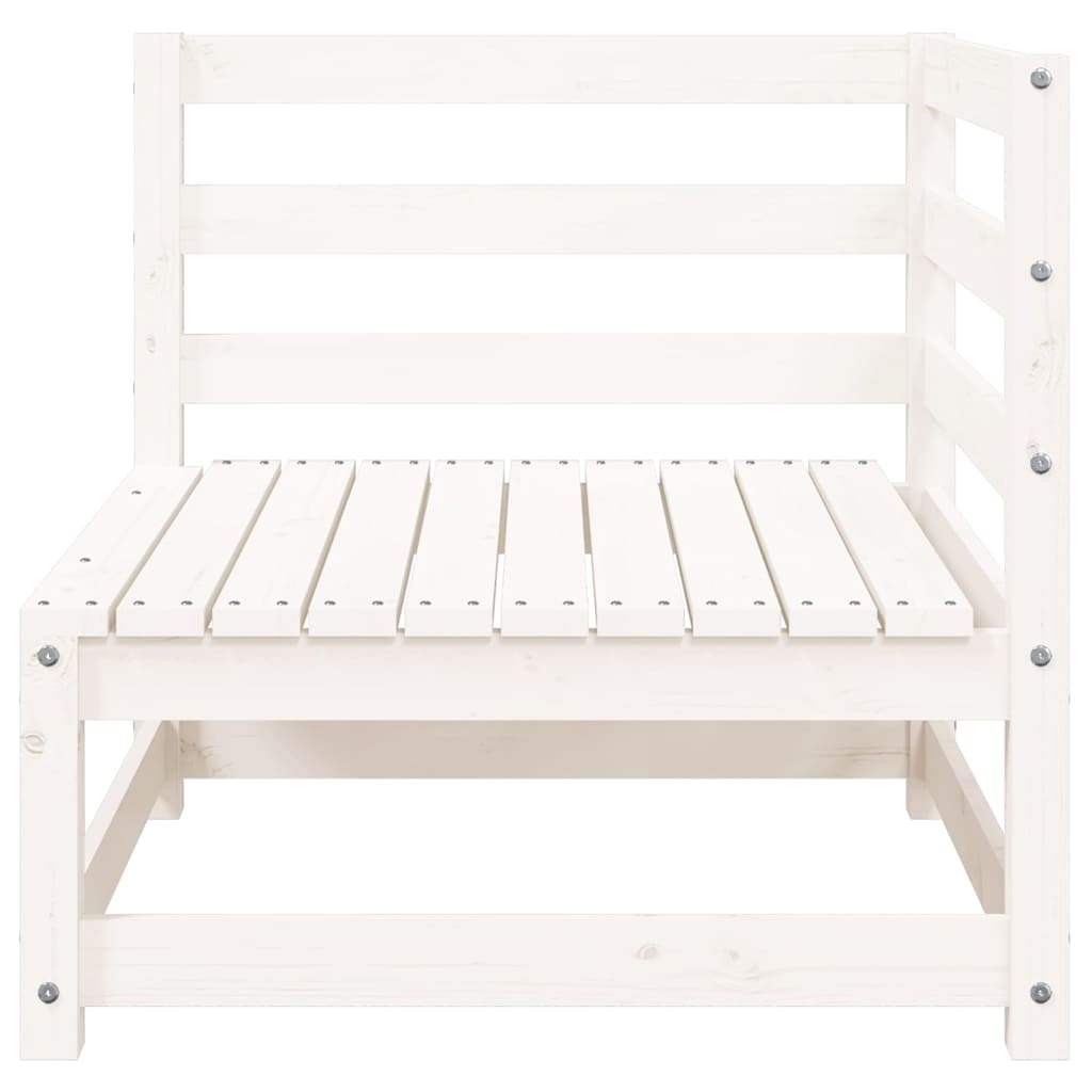 Vidaxl Banc de jardin 2 places en bois de pin blanc 140 cm - 35% de remise
