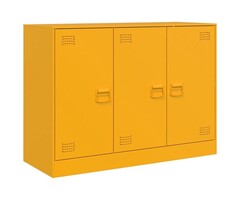 Vidaxl Buffet en acier jaune moutarde 99x39x73 cm - 35% de remise