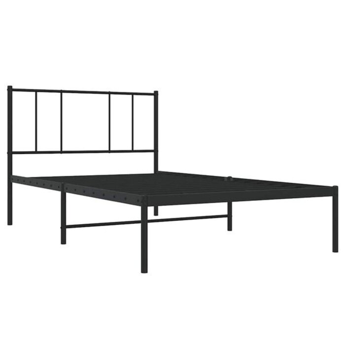 Vidaxl Cadre de lit métal noir 100x190 cm - 33% de remise