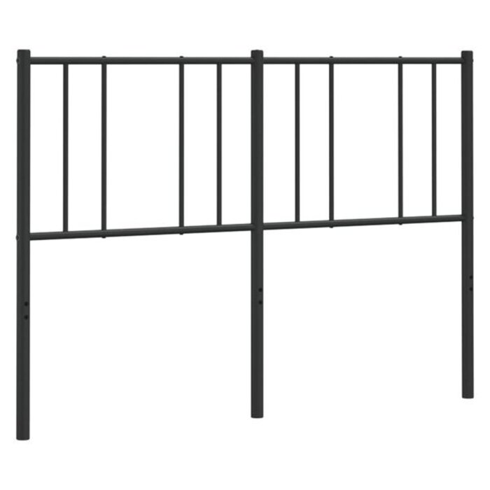 Vidaxl Tête de lit en métal noir 135 cm - 32% de remise