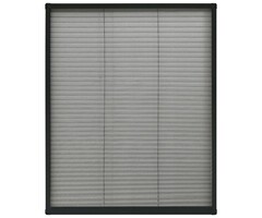 Vidaxl Moustiquaire plissée 80x100 cm Aluminium Anthracite - 32% de remise