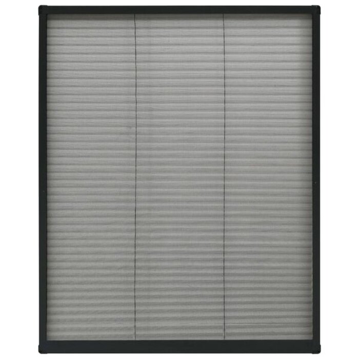Vidaxl Moustiquaire plissée 80x100 cm Aluminium Anthracite - 32% de remise