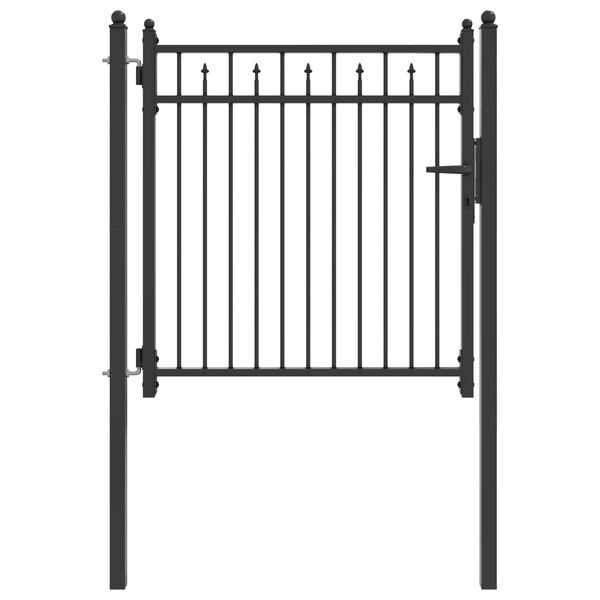 Vidaxl Portillon de jardin 100 x 100 cm en métal noir - 34% de remise