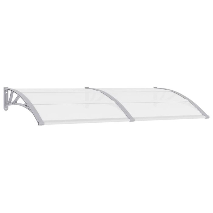 Vidaxl Auvent de porte 200x100 cm en polycarbonate gris - 34% de remise