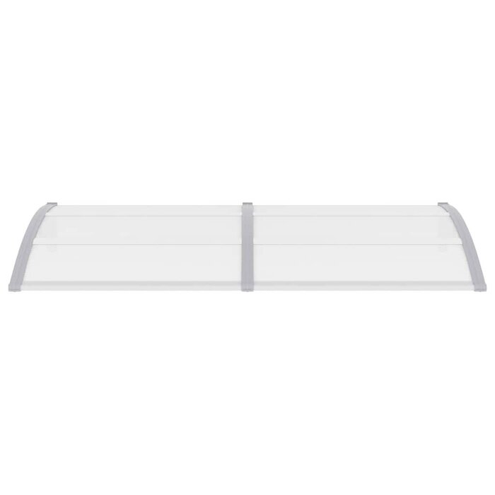 Vidaxl Auvent de porte 200x100 cm en polycarbonate gris - 34% de remise