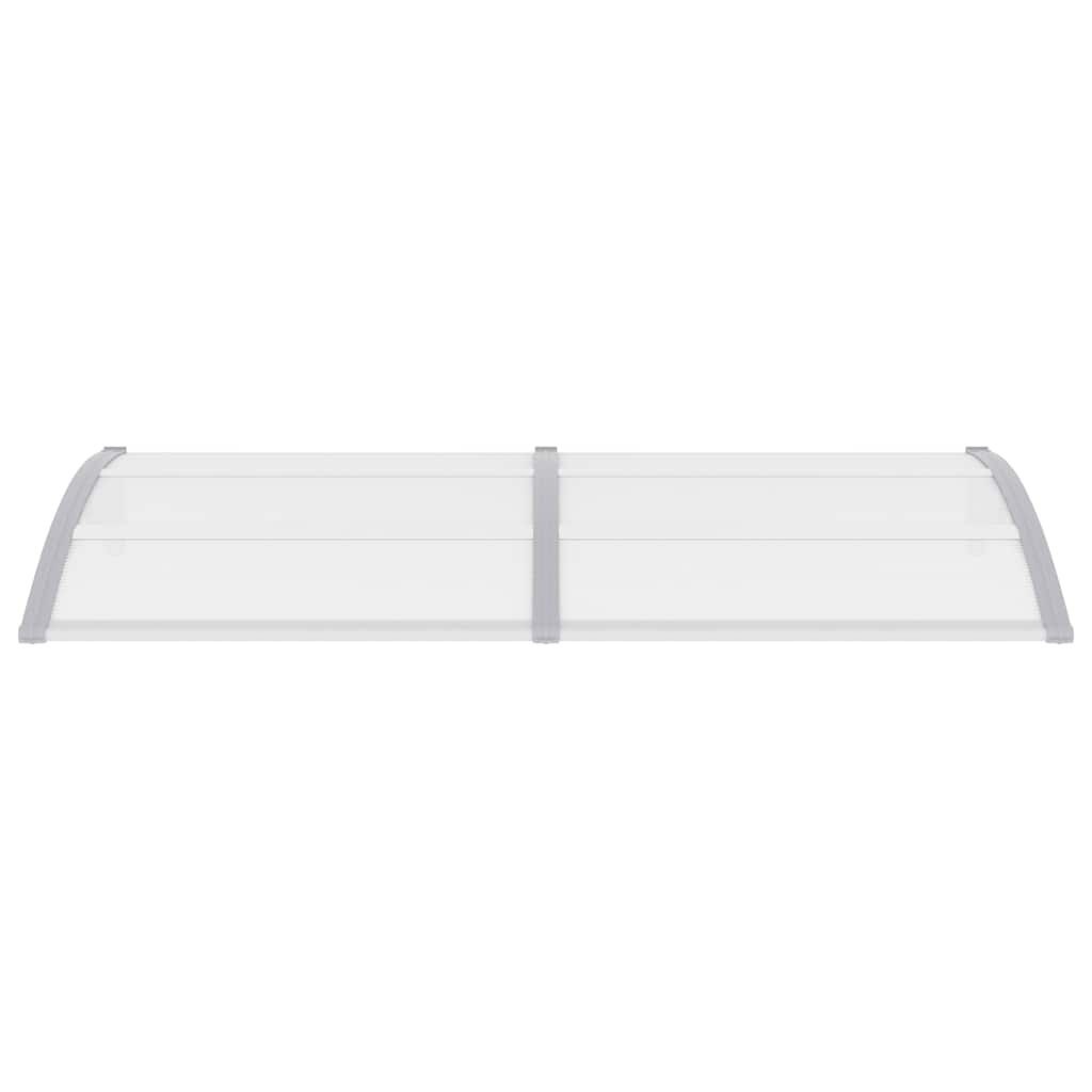 Vidaxl Auvent de porte 200x100 cm en polycarbonate gris - 34% de remise