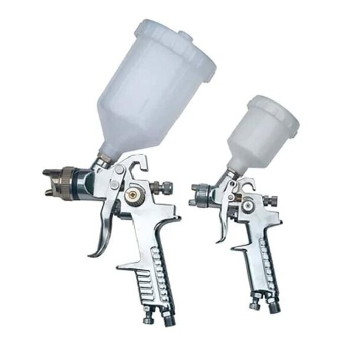 Vidaxl Lot de 2 pistolets à peinture HVLP avec accessoires - 34% de remise