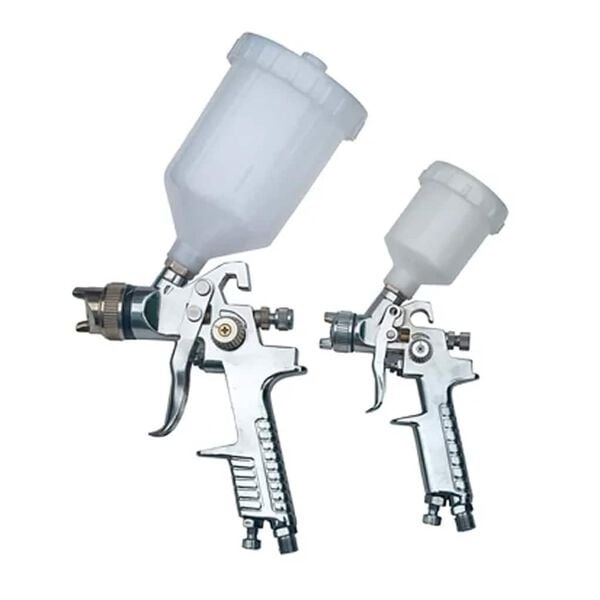 Vidaxl Lot de 2 pistolets à peinture HVLP avec accessoires - 34% de remise