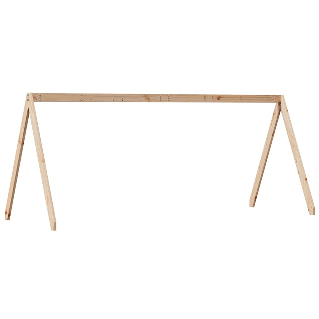 Vidaxl Cadre de lit enfant forme maison pin massif 209x85cm - 33% de remise