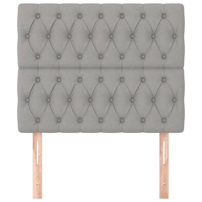 Vidaxl Tête de lit en tissu gris clair 100x7x118/128 cm - 33% de remise