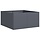 Jardinière en acier anthracite 80x80x40 cm - 34% de remise