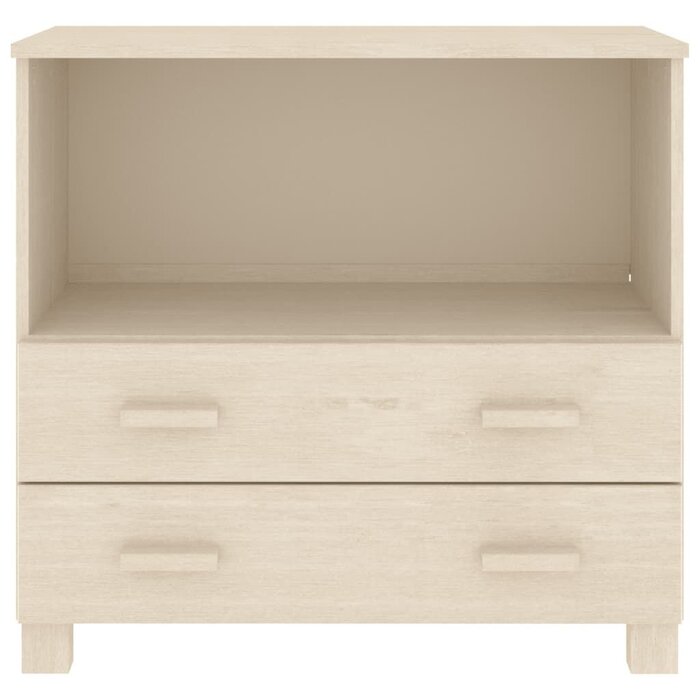 Vidaxl Buffet HAMAR en bois massif brun miel - 85x35x80 cm - 49% de remise