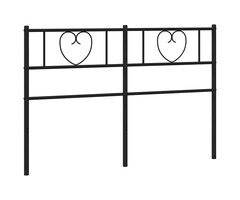 Vidaxl Tête de lit acier noir 140 cm - 32% de remise