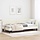 Cadre de lit d'angle 100 x 200 cm velours crème - 35% de remise