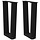 Pieds de table basse en V, acier noir, 28x43cm - Lot de 2 - 33% de remise