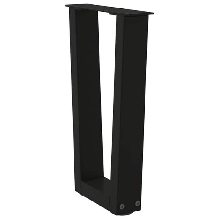 Vidaxl Pieds de table basse en V, acier noir, 28x43cm - Lot de 2 - 33% de remise