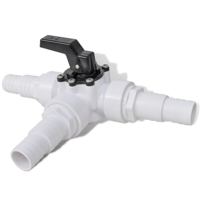 Vidaxl Kit de dérivation pour collecteur solaire piscine, blanc et noir, S - 31% remise