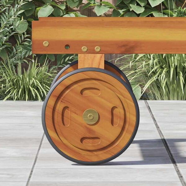Vidaxl Lot de 2 roues en bois d'acacia - 20,5 cm - 30% de remise
