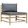 Canapé de jardin central bois taille L - 33% de remise