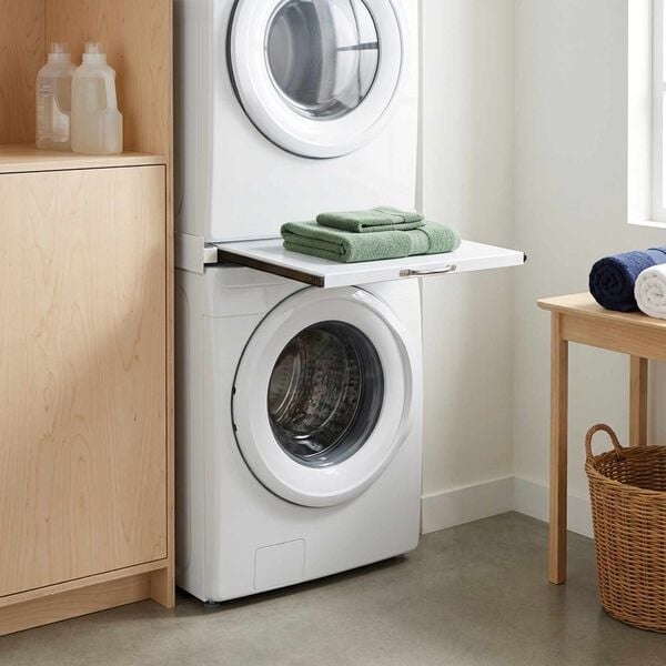 Kit de superposition lave-linge et sèche-linge avec tablette - 33% de remise