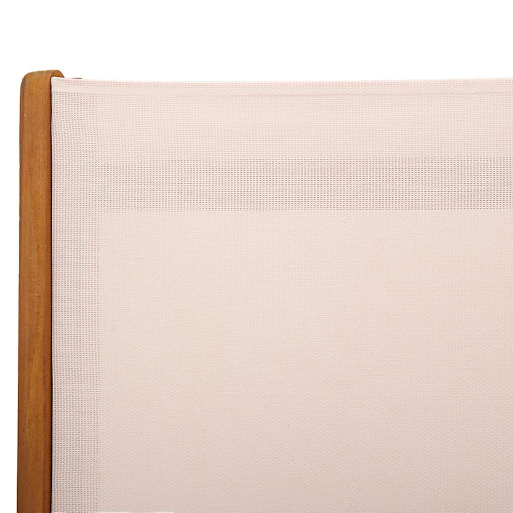 Vidaxl Lot de 2 chaises pliantes de jardin en acacia et textilène - 35% de remise