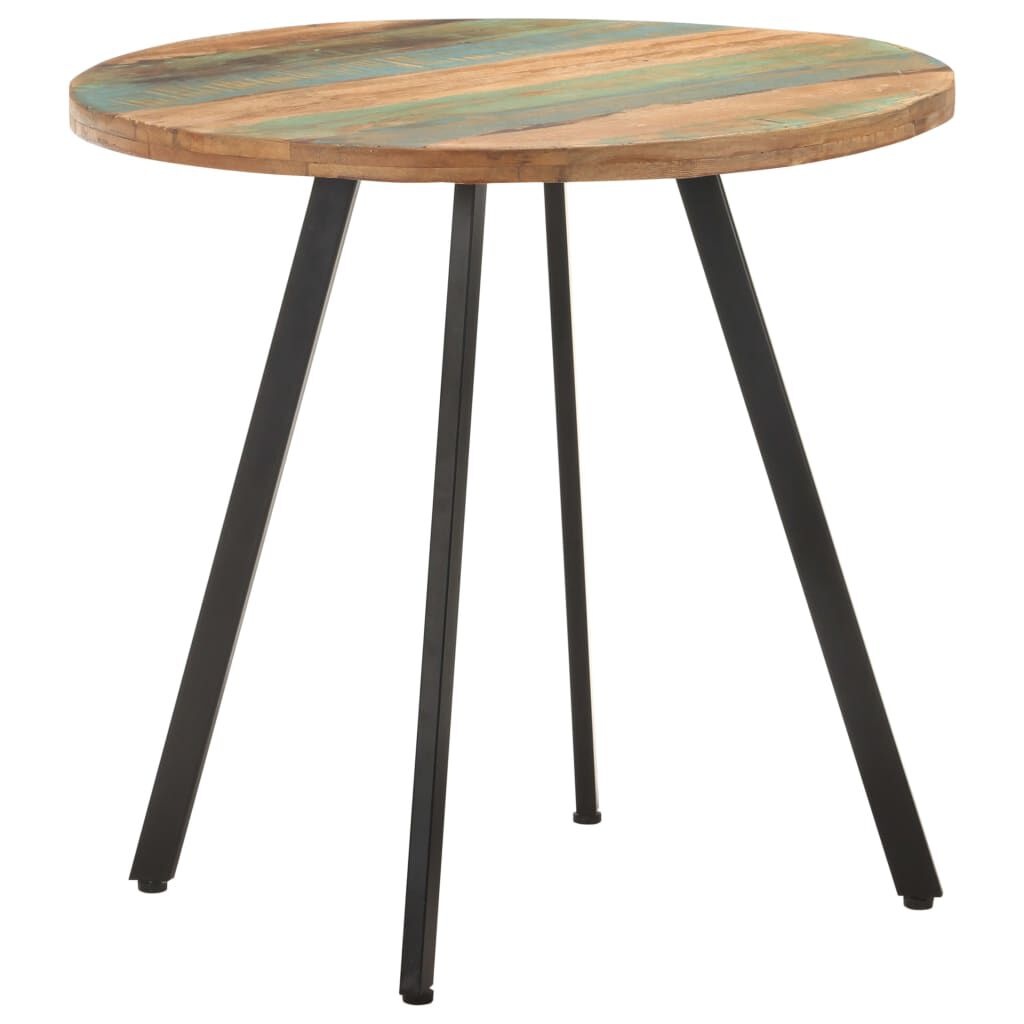 Vidaxl Table à manger ronde 80 cm en bois massif recyclé - 39% de remise