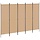 Paravent 5 panneaux beige 250 x 180 cm - 32% de remise