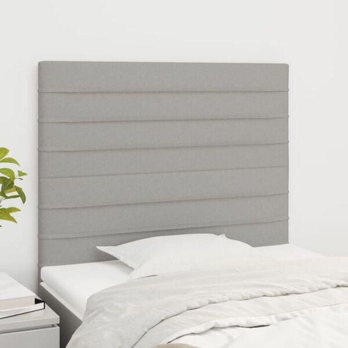 Vidaxl Tête de lit tissu gris clair 100cm - 33% de remise
