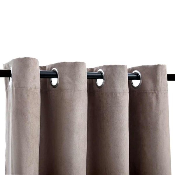 Vidaxl Lot de 2 rideaux occultants taupe 140x225 cm - 32% de remise