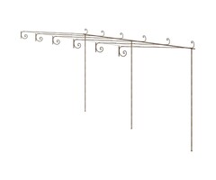 Vidaxl Pergola de jardin en fer forgé - 6 x 3 m - 35% de remise