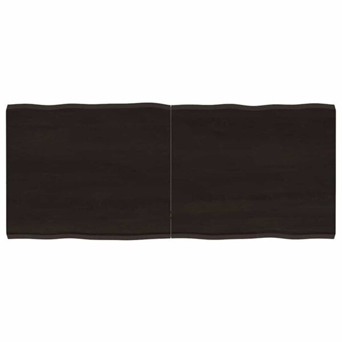 Vidaxl Plateau en chêne massif bord naturel 120x50cm - 31% de remise