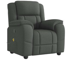 Vidaxl Fauteuil de massage inclinable gris foncé - 35% de remise