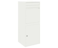 Vidaxl Boîte aux lettres pour colis en acier blanc - 35% de remise