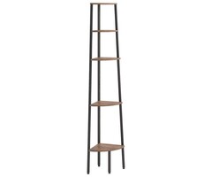 Vidaxl Étagère d'angle 5 niveaux, 180cm, marron et noir - 34% de remise