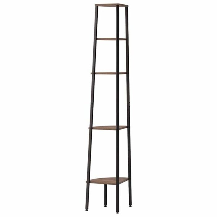 Vidaxl Étagère d'angle 5 niveaux, 180cm, marron et noir - 34% de remise