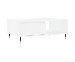 Vidaxl Table basse rectangulaire 90x60x35cm blanche - 33% de remise