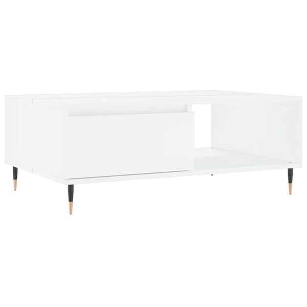 Vidaxl Table basse rectangulaire 90x60x35cm blanche - 33% de remise