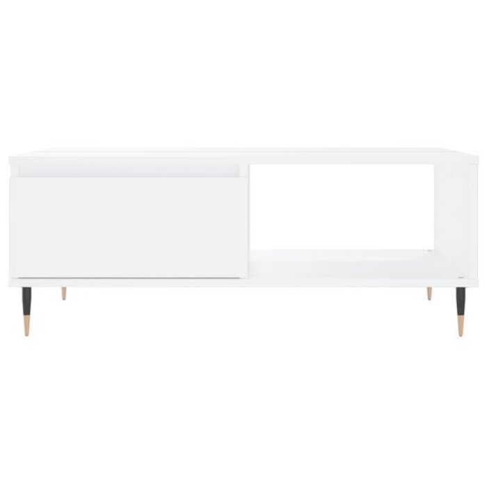 Vidaxl Table basse rectangulaire 90x60x35cm blanche - 33% de remise