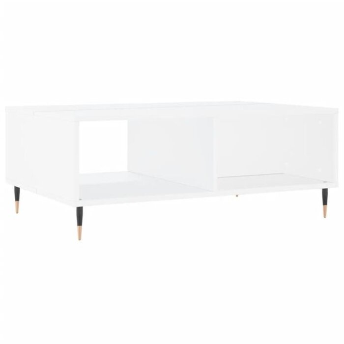 Vidaxl Table basse rectangulaire 90x60x35cm blanche - 33% de remise