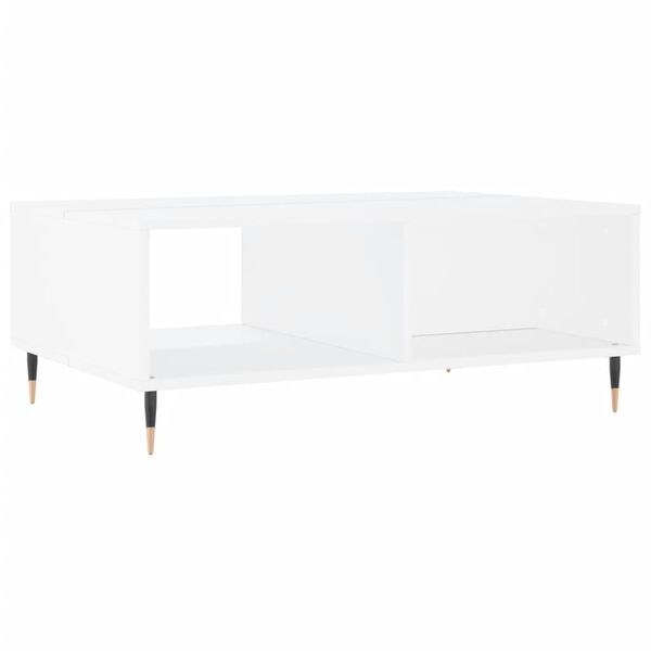Vidaxl Table basse rectangulaire 90x60x35cm blanche - 33% de remise