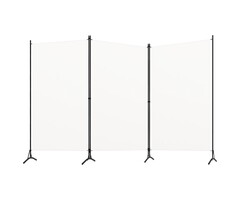 Vidaxl Paravent 3 panneaux 260x180 cm Wit zwart M - 33% de remise