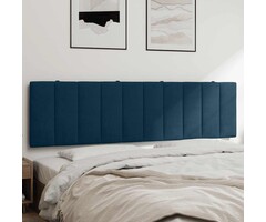 Vidaxl Coussin de tête de lit 180 cm en velours bleu - 33% de remise