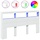 Tête de lit LED et rangement 180x102 cm blanc - 34% de remise