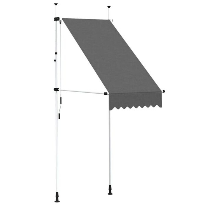 Vidaxl Store banne rétractable 100 cm, Grijs wit, M - 34% de remise