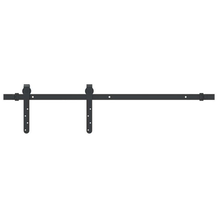 Vidaxl Kit rail porte coulissante 91 cm Noir Taille M - 31% de remise