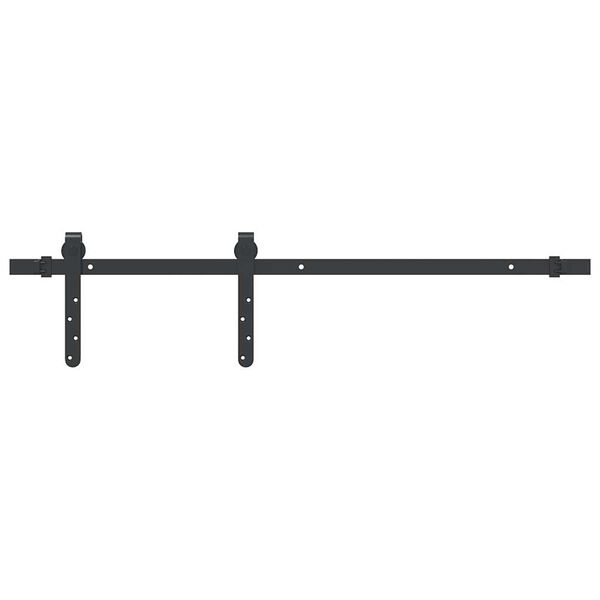Vidaxl Kit rail porte coulissante 91 cm Noir Taille M - 31% de remise
